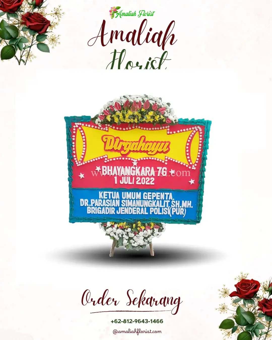 Papan Bunga HUT Ulang Tahun Mireng